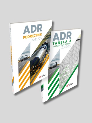 ADR 2023-2025 podręcznik + tabela A + instrukcje pisemne