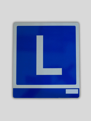 Emblemat "L" na motocykl