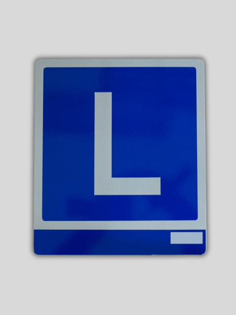 Emblemat "L" na motocykl Emblemat "L" na motocykl
