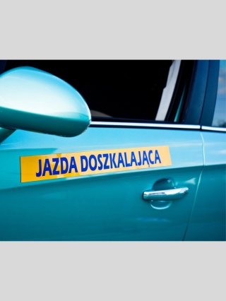 Naklejka magnetyczna - JAZDA DOSZKALAJĄCA