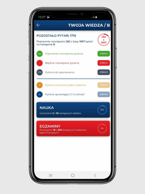 Pakiet kierowca doskonały B - podręcznik + e-learning + testy online
