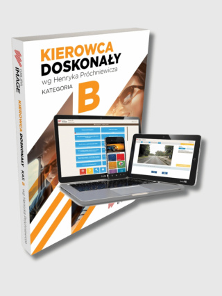Pakiet kierowca doskonały B - podręcznik + e-learning + testy online