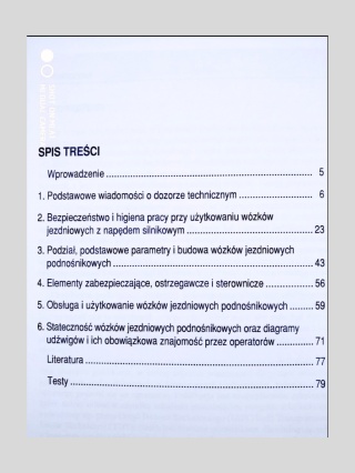 Wózki jezdniowe podnośnikowe bez wysięgnika z pytaniami testowymi
