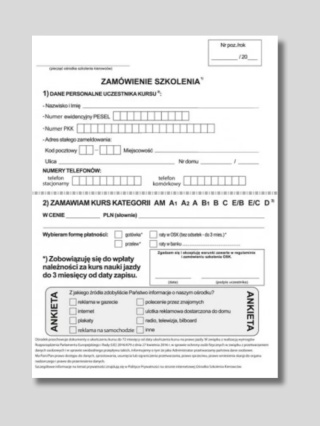 Zamówienie szkolenia zgodne z RODO