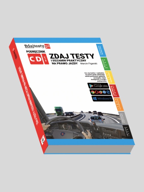 Podręcznik „Zdaj testy i egzamin praktyczny na prawo jazdy C, D, C+E"+ Testy on-line 2025