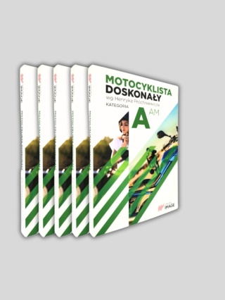 Podręczniki książki MOTOCYKLISTA DOSKONAŁY Kategoria A/AM/A1/A2 prawo jazdy na motocykl ( wg H. Próchniewicza ) IMAGE