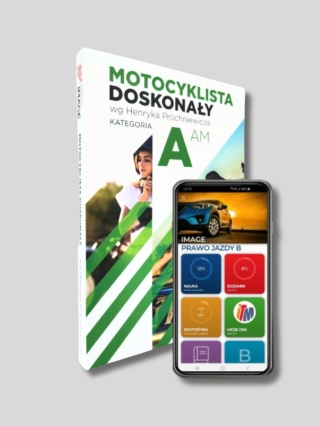 Zestaw: Książka "Motocyklista Doskonały + Testy Online ABCDT 2025"