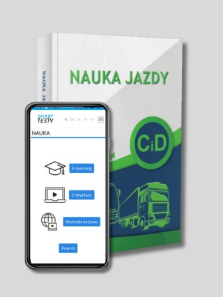 Zestaw: Książka "Nauka jazdy – Podręcznik kandydata i zawodowego kierowcy C i D 2025" + Kod Dostępu do Testów Online (90 dni)