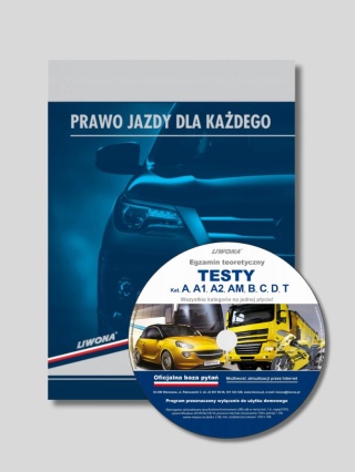 Zestaw: Książka "Prawo Jazdy dla Każdego kat. B 2025" + Bezterminowa Płyta z Testami Egzaminacyjnymi