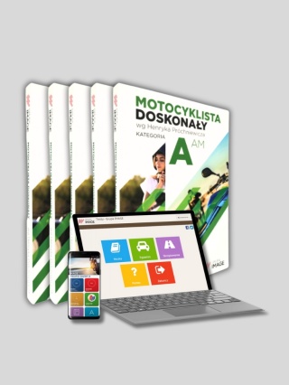 Zestaw: Książki "Motocyklista Doskonały + Testy Online ABCDT 2025"