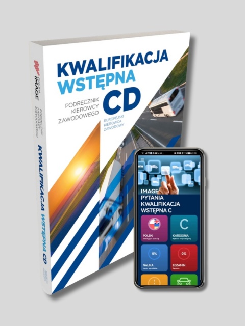 Książka "Kwalifikacja wstępna – Podręcznik kierowcy zawodowego C i D" z Testami Online