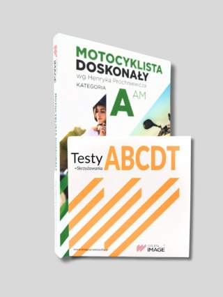 Zestaw "Motocyklista Doskonały + Płyta z dostępem do testów (90 dni)"