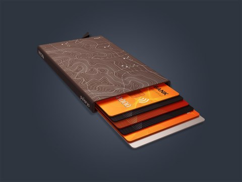 Etui na karty kredytowe RFID ZEN - TOPO-GRAPHIC Etui na karty kredytowe RFID ZEN - TOPO-GRAPHIC