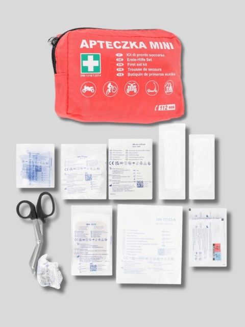 Wyposażenie apteczki MINI DIN 13167