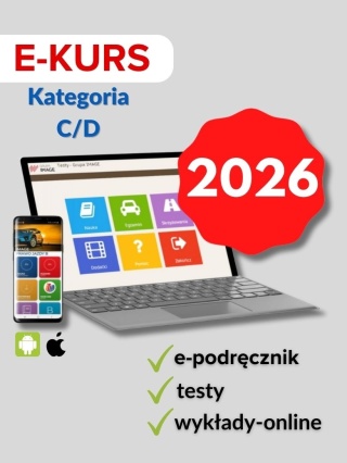 E-kurs kat. D. e-podręcznik + e-learning + testy 90 dni.