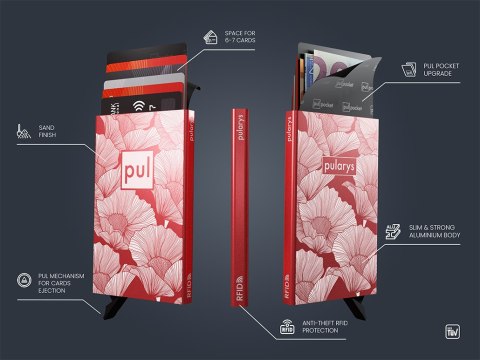 Etui na karty kredytowe RFID ZEN "POPPIES" Etui na karty kredytowe RFID ZEN "POPPIES"