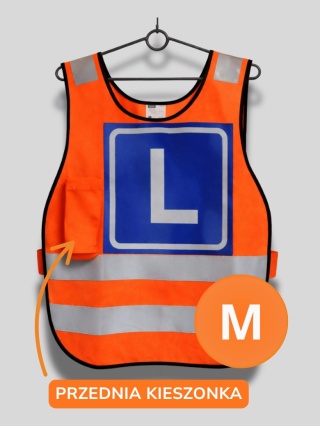 Kamizelka dla kursanta- odblaskowa typu ślimak, roz. M