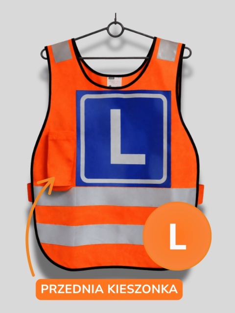 Kamizelka dla kursanta- odblaskowa typu ślimak, roz. L