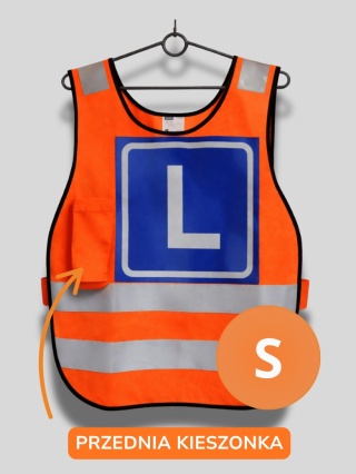 Kamizelka dla kursanta- odblaskowa typu ślimak, roz. S