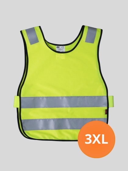 Kamizelka odblaskowa typu „ślimak” – dla dorosłych – kolor żółty roz.XXXL