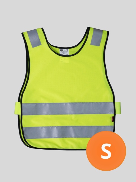 Kamizelka odblaskowa typu „ślimak” – dla dorosłych – kolor żółty roz.S