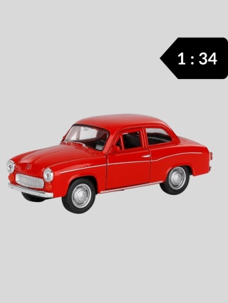 Model samochodu PRL Fiat 125p 1:34 – pomarańczowy