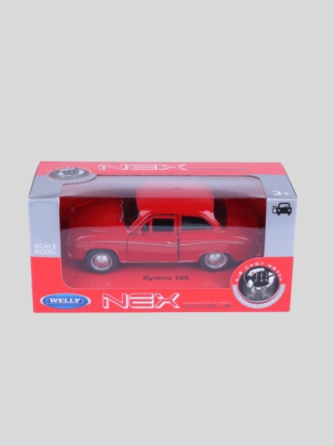 Model samochodu PRL Syrena 105 1:34 – czerwony