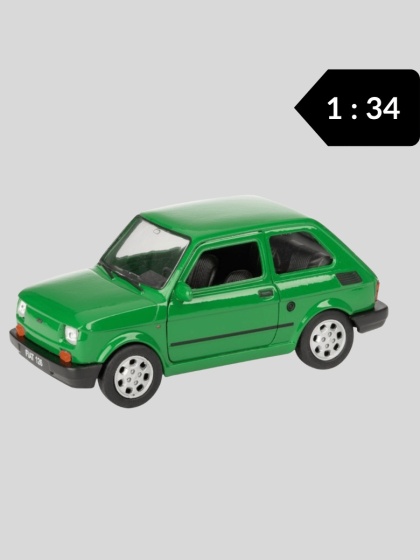 Model samochodu PRL Fiat 126p 1:34 – zielony