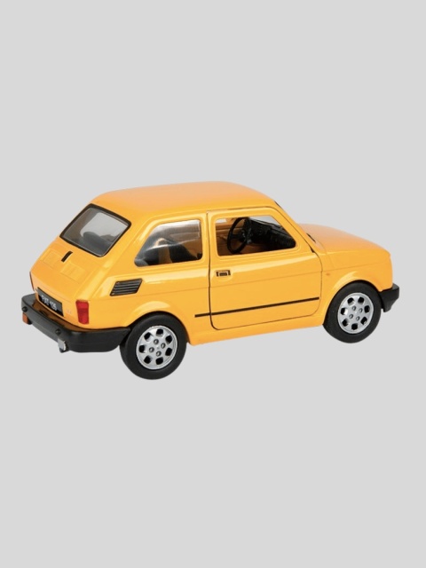 Model samochodu PRL Fiat 126p 1:34 – pomarańczowy
