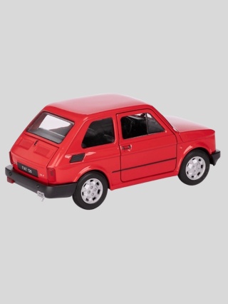 Model samochodu PRL Fiat 126p 1:34 – czerwony