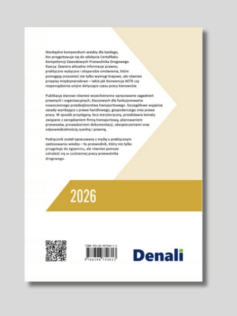 Podręcznik kandydata na certyfikat kompetencji zawodowych przewoźnika drogowego