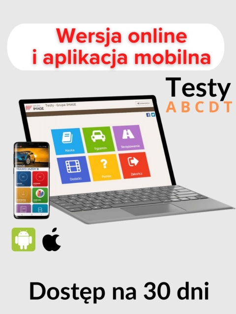 Testy Online 2026 – 30 dni | Prawo Jazdy ABCDT | Wydawnictwo IMAGE