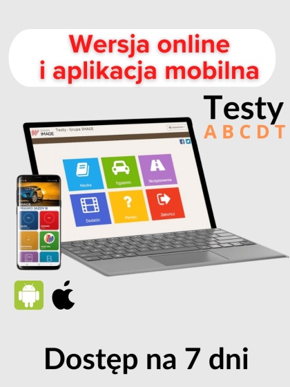 Testy Online 2026 – 7 dni | Prawo Jazdy ABCDT | Wydawnictwo IMAGE