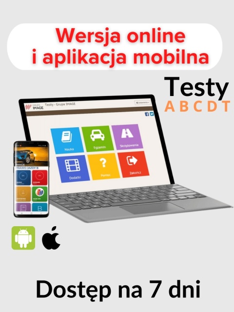 Testy Online 2026 – 7 dni | Prawo Jazdy ABCDT | Wydawnictwo IMAGE