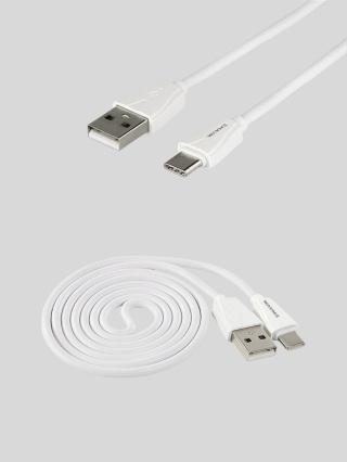 Ładowarka samochodowa WAYME 12/24V 2x USB 3.4A + kabel USB-C 1 m