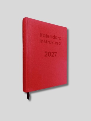 Kalendarz Instruktora Nauki Jazdy 2027 | A5 | Liwona | srebrny, bordo, niebieski, zielony