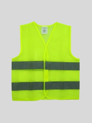 Kamizelka odblaskowa dziecięca 52×42 cm – norma EN471, żółta