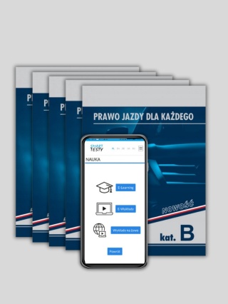 Książki "Prawo Jazdy dla Każdego kat. B 2025" + Testy Online z Aplikacją