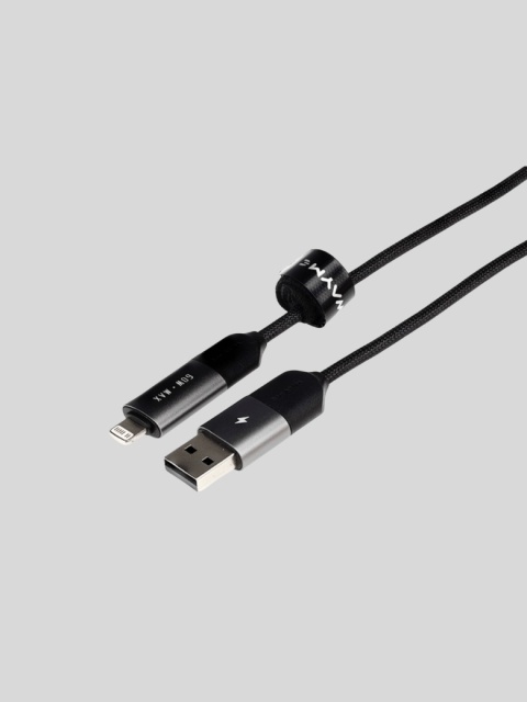 WAYME Kabel 4w1 USB-C → USB-C → Lightning 100 cm – 60W – czarny