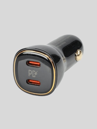 WAYME Ładowarka Samochodowa 12/24V 60W 2x USB-C PD/PPS – czarna