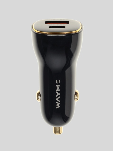 WAYME Ładowarka Samochodowa 12/24V 60W USB-C PD/PPS/QC3.0 – czarna