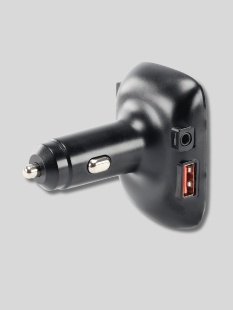 WAYME Transmiter FM 12-24V + USB QC3.0 + Auto-ID + Woltomierz + HandsFree
