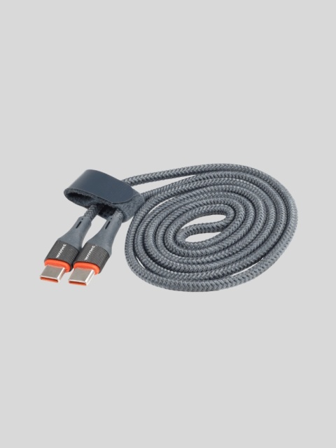 WAYME – kabel USB-C → USB-C 100 cm w oplocie z mikrofibry (PD max 65 W)