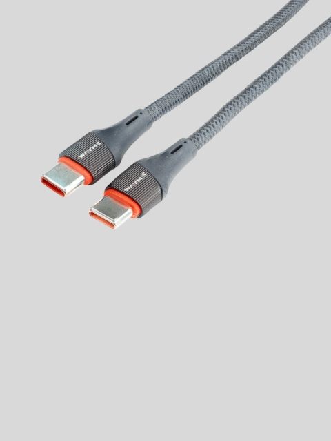 WAYME – kabel USB-C → USB-C 100 cm w oplocie z mikrofibry (PD max 65 W)