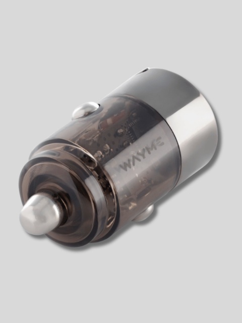 WAYME nano ładowarka 12-24V USB-C PD 30W + USB 18W z pierścieniem – kompaktowa samochodowa