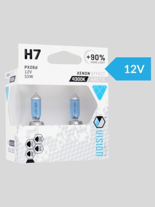 Żarówki samochodowe H7 Vision Arctic White +90% 4300K – 2 szt.