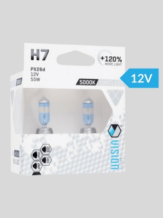 Żarówki samochodowe H7 Vision Limitless White +120% 5000K – 2 szt.