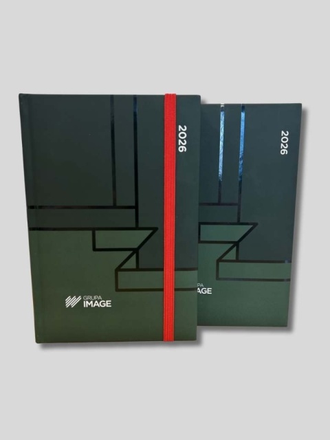 Kalendarz Instruktora Nauki Jazdy 2026 | A5 | Grupa IMAGE | bordowy, granatowy, zielony