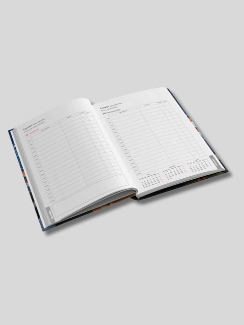 Kalendarz Instruktora Nauki Jazdy 2026 | A5 | Grupa IMAGE | bordowy, granatowy, zielony