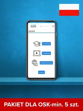 Pakiet 5+ Testów Online 2025 – Prawo Jazdy A, B, C, D, T + PT | 90 dni | Liwona | Dla OSK